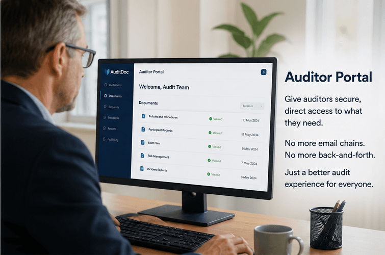 External auditor portal in AuditDoc
