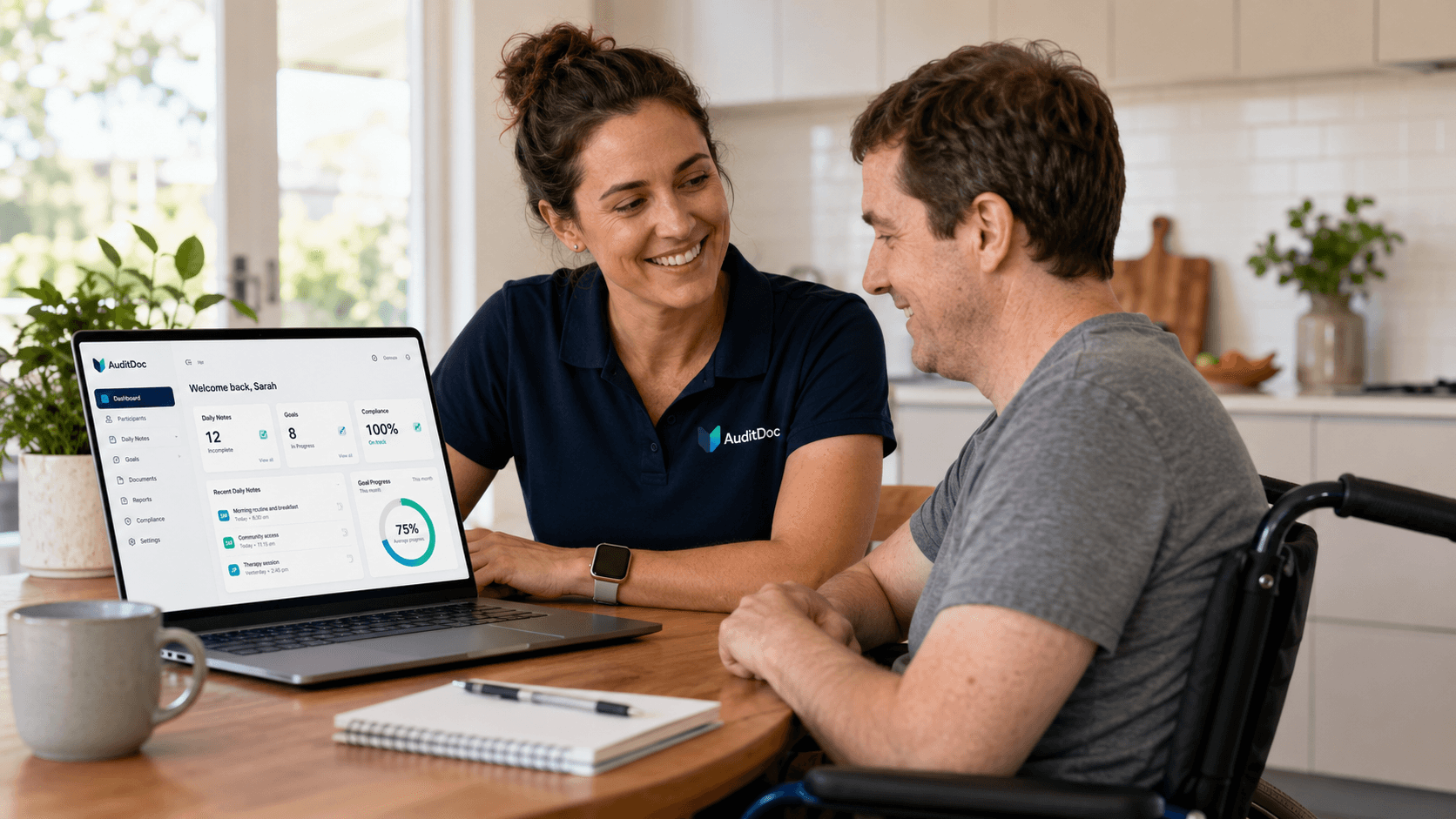 Participant goals and supplementary modules in AuditDoc